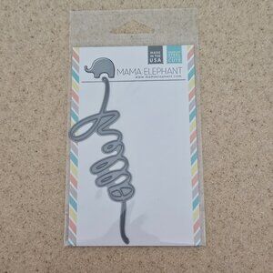 RARE MAMA ELEPHANT SCRIPT HELLO METAL DIES STEEL MACHINE CUTTING DIE CRAFT
